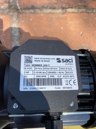 Bomba piscina SPC 2HP trifásica