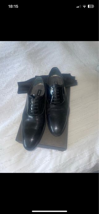 Zapatos de novio negros 