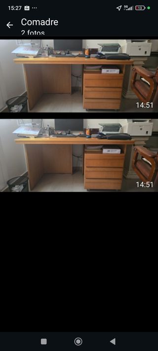 Mesa escritorio madera maciza.Recoger en Córdoba 