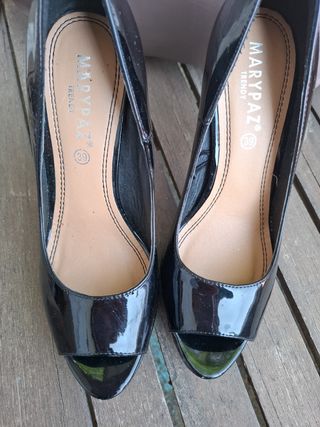 Zapato Marypaz charol negro 39