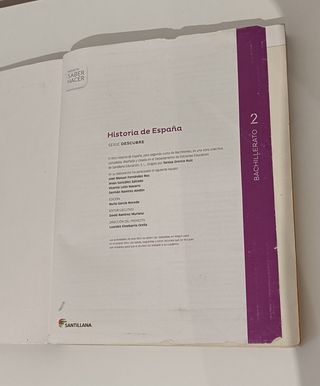 Historia De España, 2 Bachillerato