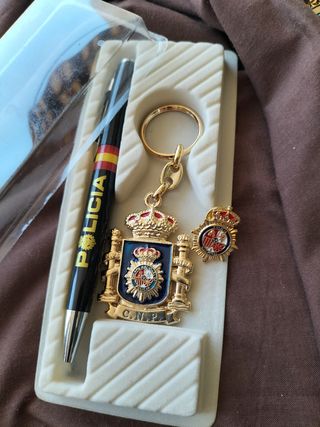 SET Bolígrafo,llavero y pinPolicía Nacional