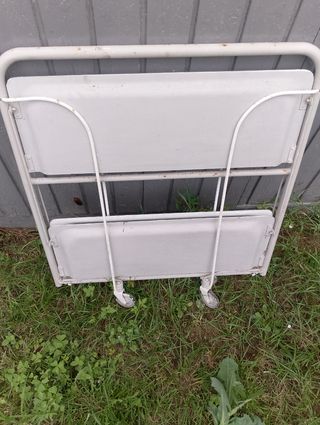 Carrito camarera metálico plegable