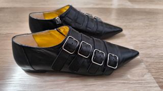 Zapatos Winklepicker Uterqüe Piel Negra