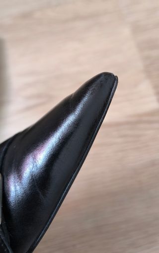 Zapatos Winklepicker Uterqüe Piel Negra