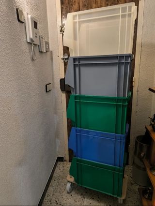 Cubetas organizadoras apilables plástico