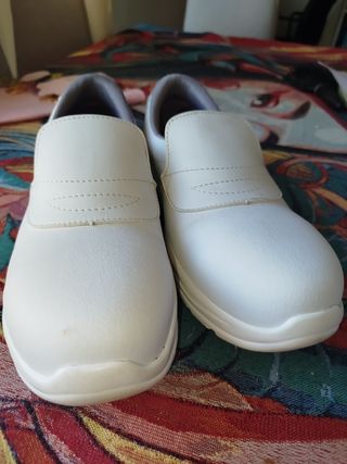 Zapatos cocina blancos - Antideslizantes