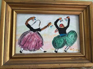 Pintura bailarines mallorquines los 2 x 50 €