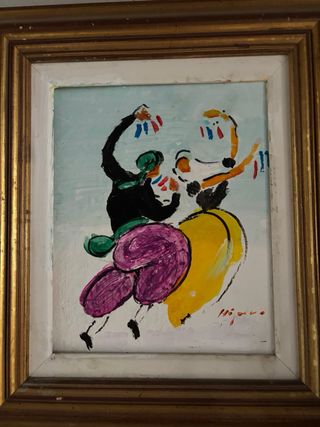 Pintura bailarines mallorquines los 2 x 50 €