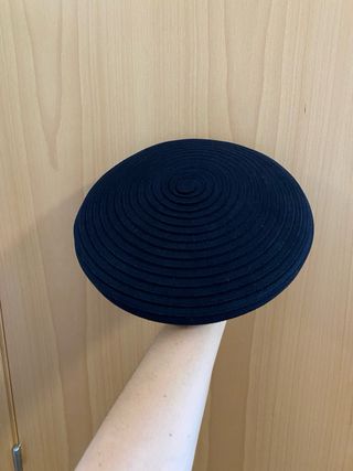 Boina azul marino niña