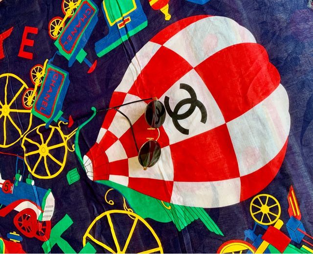 CHANEL pañuelo vintage / Exclusivo!!! UNICO. T.XXL