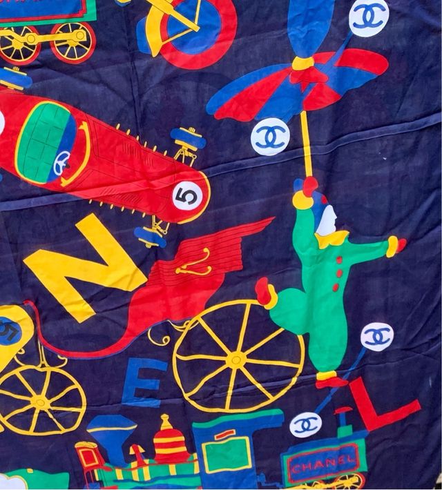 CHANEL pañuelo vintage / Exclusivo!!! UNICO. T.XXL