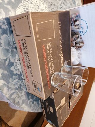 42 Vasos PremiumGlass Vidrio Templado
