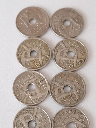 1.22 Lote 10mon 50cts Francisco Franco España 1949