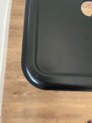 Taburete metal negro alto