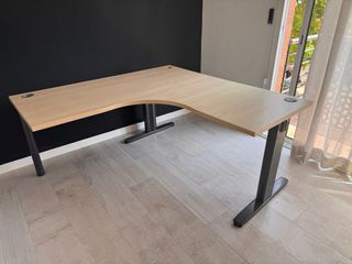 Escritorio esquinero abedul 160x160