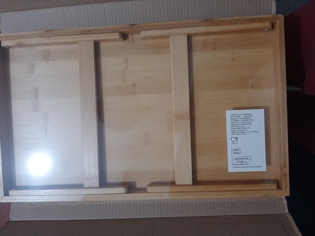 Vassoio Kinder-Nutella in bambù