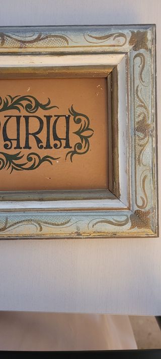 Cuadro Ave María - Decoración vintage