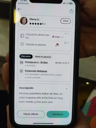 Estantería Kallax Ikea turquesa