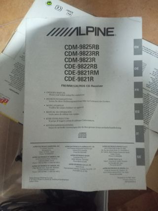 Autorradio Alpine CDE-9821R