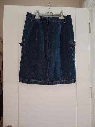 Lote ropa talla M: falda vaquera + blusa + top