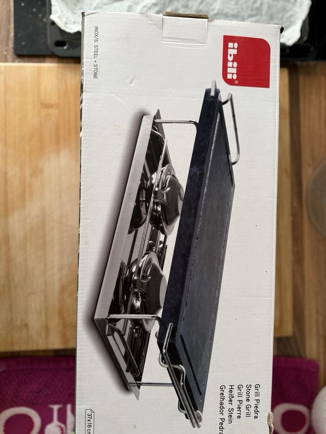 Plancha grill piedra Ibili 37x18cm