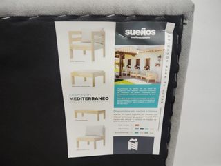 Cabecero cama 90cm - Gris