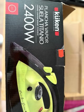 Plancha Vapor Kuiken 2400W - Suela Titanio