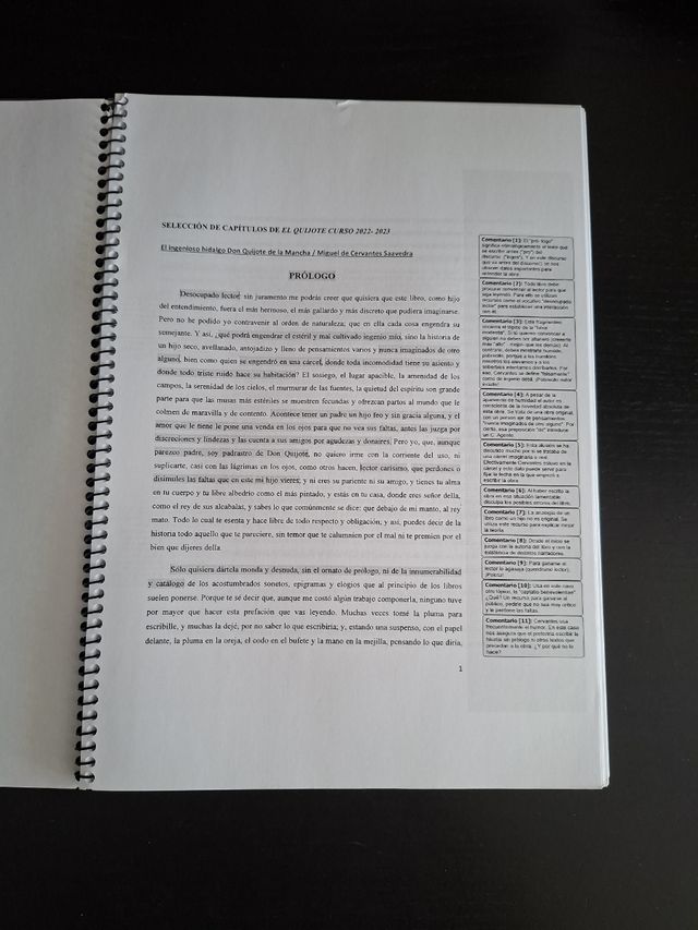 Selección de capítulos El Quijote