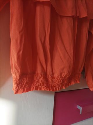 Camiseta cuello barco de manga larga niña 9-10 año