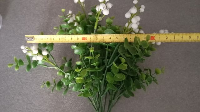 Ramo artificial eucalipto blanco