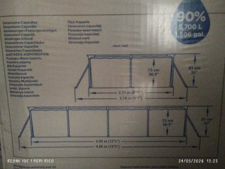 Piscina Bestway 81cm - 1500 galones,Regalo funda