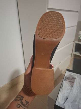 Zuecos CARMELA negros - tacón madera