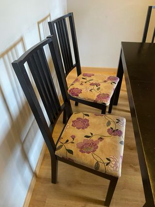 Mesa Comedor 6 sillas - Madera oscura