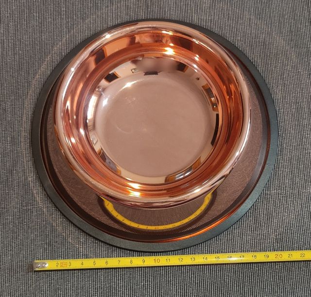 Comedero vintage para mascotas - metal