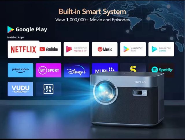 Proiettore TOPTRO 4K Android WiFi 6