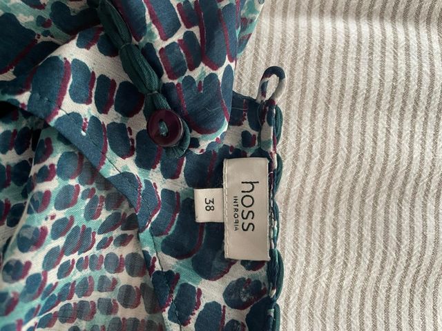 Blusa Hoss Intropia M - Verde/Azul