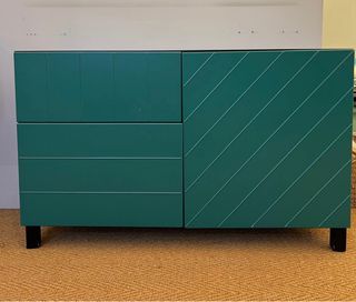 Mueble TV - Moderno, Negro y Verde