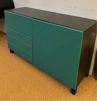 Mueble TV - Moderno, Negro y Verde