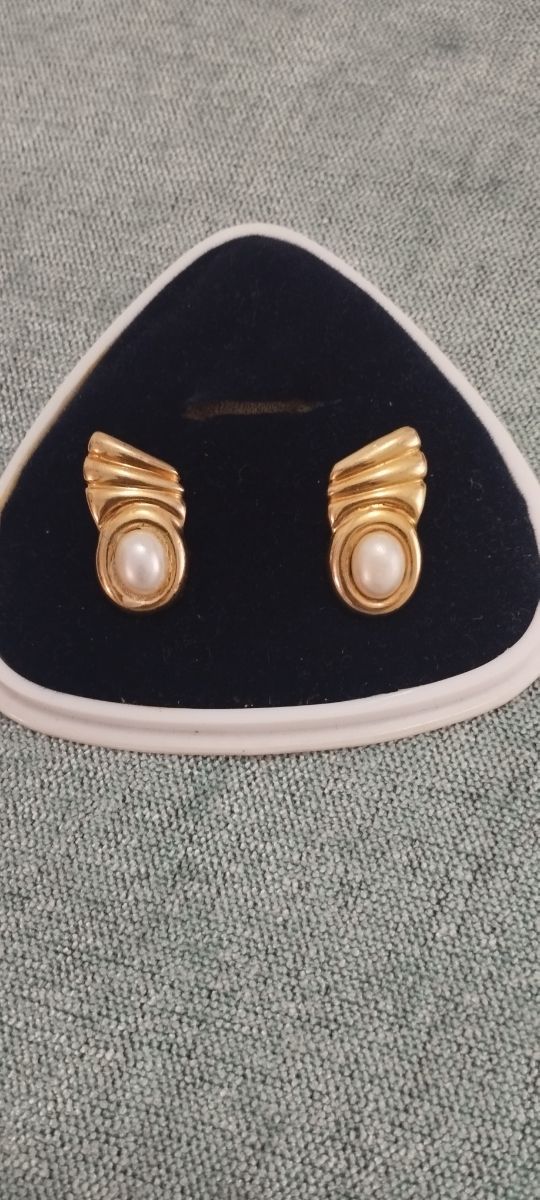 Pendientes vintage plata chapada en oro