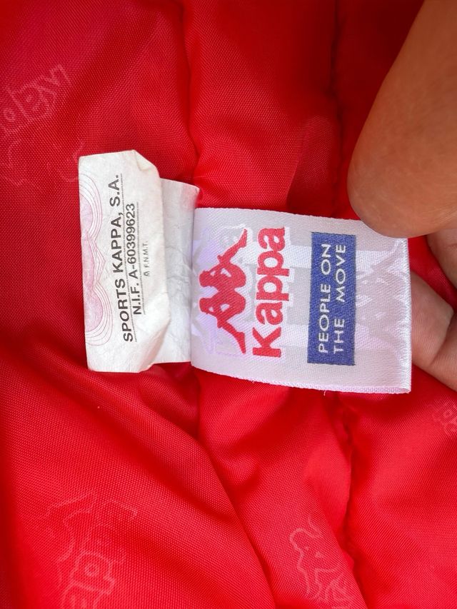 Chaqueta Kappa vintage azul y roja
