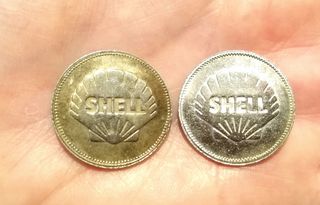 2 Gettoni Shell vintage