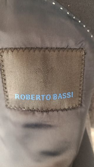 chaqueta -azul oscuro-marca roberto bassi-talla 60