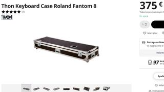 Roland Fantom-08 + guardapolvo+ flightcase