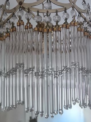 Lámpara lágrimas cristal vintage