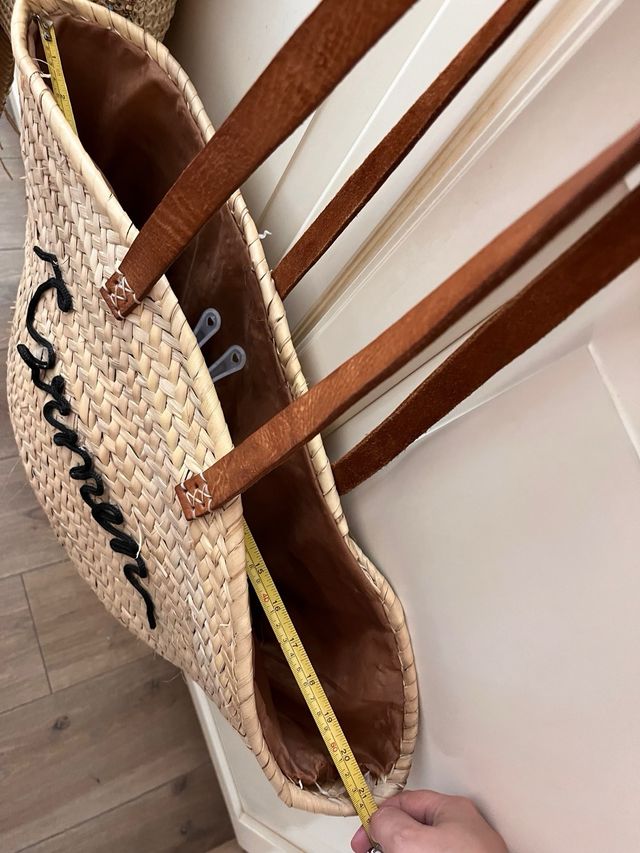 Capazo de playa con forro – con nombre