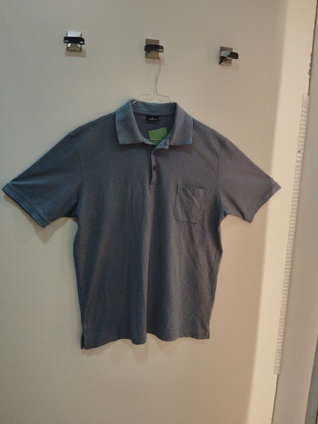 Polo Ragman azul hombre manga corta