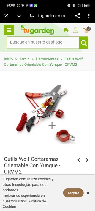 Tijera de poda telescópica