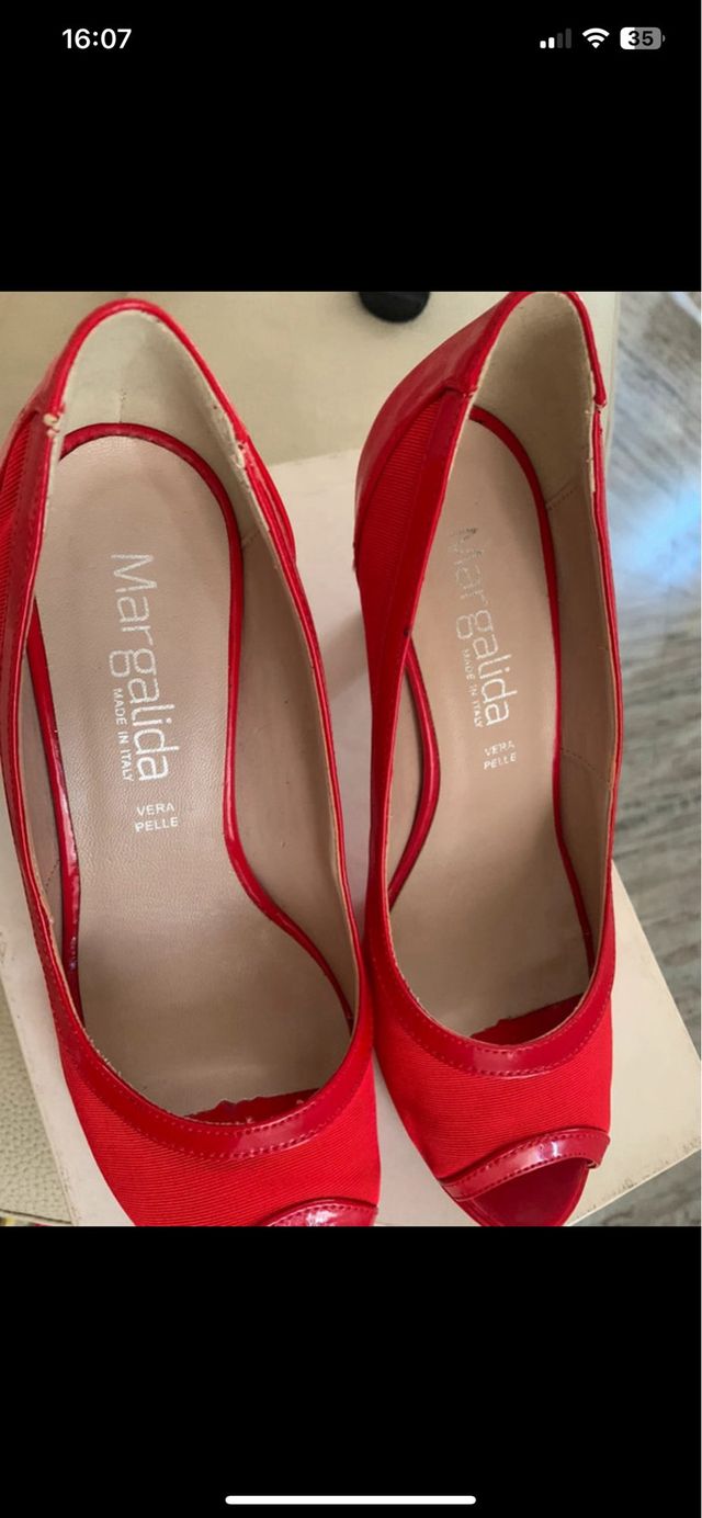 Scarpe Margalida rosse - tacco alto