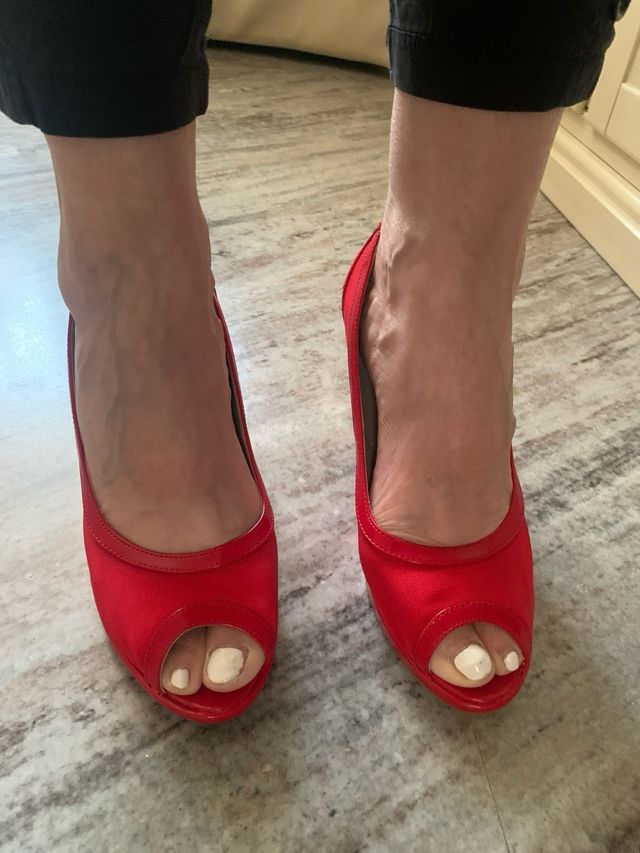 Scarpe Margalida rosse - tacco alto